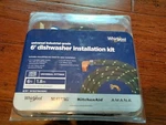 New Whirlpool Universal Industrial-grade 6' Dishwasher Install Kit W10278636RC. Fixed Price $24.99.