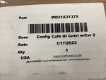 WD21X31378 Ge Cafe Dishwasher Ui Control New Truck Stock BOX104 2025. Fixed Price $130.00.