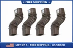 Amerimax 3708419 Brown Durable Plastic Gutter Elbow 2 H 7.5 In.. Fixed Price $22.11.