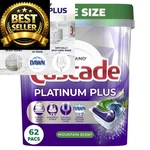 Cascade Platinum Plus Actionpacs Dishwasher Detergent 62 Count (pack Of 1). Fixed Price $47.49.