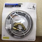 Everbilt 3/8 X 4 Ft. Stainless Steel Adapter Dishwasher Supply Line New. Fixed Price $21.90.