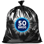 Veska 55 Gallon Trash Bags, (value Pack 50 W/ties) Large G.... Fixed Price $39.48.