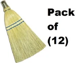 Abco 00300-12 100% Corn Whisk Brooms Double Sewn Hem. Fixed Price $79.97.