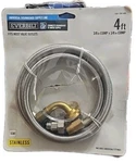 Everbilt 3/8" X 4FT Universal Stainless Steel Dishwasher Connector Line Kit. Fixed Price $14.86.