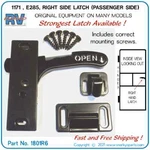 Rv, Camper Screen Door Latch Right Hand (E285) With Correct Screws,. Fixed Price $8.50.