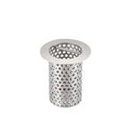 Commercial Floor Drain Strainer, 1/2" Lip Diameter X 4" Tall 316 Perforated.... Fixed Price $127.65.