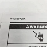 W10580720A Whirlpool Dishwasher Electric Schematics English New. Fixed Price $14.99.