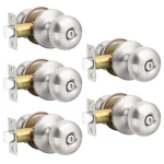 Gobekor Brushed Nickel Door Knobs Privacy Interior For Bedroom Bat.... Fixed Price $50.88.