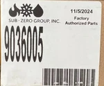 Sub Zero 9036005 Tubular Handle Kit For Undercounter Refrigerator - Stainless. Fixed Price $155.00.