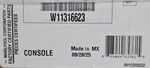 Genuine New Oem Whirlpool White Console Assembly W11316623. Fixed Price $179.99.