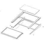 Samsung DA97-20047A Quick Space Shelf Assembly RF9. Fixed Price $165.06.