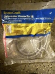 Brasscraft Universal Dishwasher Stainless Steel Connector Hose Kit B1-60DW12P. Fixed Price $12.99.