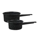 Granite Ware Saucepan Set, 1-QUART And 2-QUART. Fixed Price $23.79.