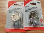 National Hardware Door And Drawer Cam Utility Lock Chrome 1/4" N185-272 (2PACK). Fixed Price $18.00.
