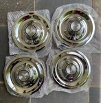 4 Set Chevy Rally Wheel Center Rim Cap Hub Covers Disc Brakes. Fixed Price $125.00.