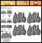 4-PACK Dishwasher Replacement Ultra Durable Lower Dishrack Wheels, Fits. Fixed Price $31.99.