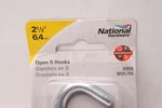National Hardware Heavy Open S-hook Zinc Plated Steel 2-1/2" N121-715. Fixed Price $6.97.