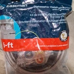 Eastman 48337N Dishwasher Installation Kit 6 Ft Angled Cord Braided Hose. Fixed Price $12.95.