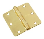 National Hardware N830-229 Satin Brass 1/4 In. Round Corner Door Hinge. Fixed Price $7.88.