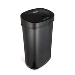 Ninestars Oval Motion Sensor Trash Can 13.2 Gallon, Black Stainless Steel. Fixed Price $49.99.