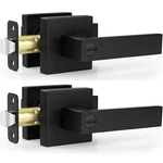 Estmoon 2 Pack Privacy Door Levers Handle Matte Black Interior Knob.... Fixed Price $37.43.