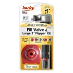Korky 830MP Quietfill Platinum Complete Flush Valve & Flapper Repair Kit. Fixed Price $26.00.