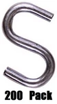 N273-441 3" Heavy Zinc Plated Open Hooks Bulk Pack Of 200. Fixed Price $252.93.