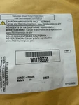 New Genuine Oem Whirlpool Dishwasher Left Door Hinge W11766666. Fixed Price $23.00.