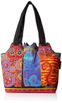 Zeckos Laurel Burch Medium Canvas Tote Zipper Top Satchel In Red Orange Blue .... Fixed Price $34.39.