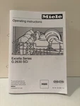 Miele Dishwasher Operating Instructions Excella Series 2670 Sc Manual. Fixed Price $9.99.