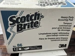 3M Scotch Brite #86 Commercial Scouring Pads Kitchen Abrasive 12. Fixed Price $21.99.
