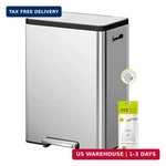 Eko Ecocasa Ii 36L+24L Dual Trash Can With Recycle Bin, Stainless Steel Garbage. Fixed Price $234.33.
