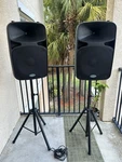 2 Samsung Auro Dj Speakers D415 15INCH Works Perfect. Fixed Price $550.00.