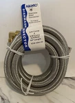 Aquaflo Lsp Stainless Steel Dishwasher Hose 3/8" Water Supply Line W/elbow. Fixed Price $7.99.
