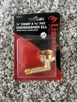 Lincoln -LIN109319 3/8" Compression X 3/4" Fht Brass Dishwasher Ell Lot Of. Fixed Price $15.00.