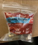 Universal Dishwasher Elbow Fitting, 3/8" Compression X New Ace Hardware. Fixed Price $8.00.