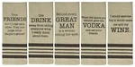 Funny Kitchen Towels Alcohol Wine Sayings Sarcastic Dish Drinking .... Fixed Price $32.87.