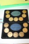 Dream Plan Build, Collector's Series 14 Train Medallions, Preowned. Fixed Price $75.00.