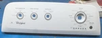 Used Whirlpool Washer Control Panel / Console - W1087738. Fixed Price $40.00.