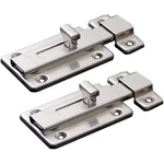Set Of 2 Nelxulas Stainless Steel Door Latch Sliding Lock Barrel Bolt (4-1/5"). Fixed Price $9.00.