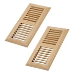 2-PACK Hardwood White Oak Floor Register, Drop-in Vent Cover, 4X10 Inch. Fixed Price $61.39.
