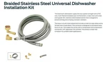 Eastman 5FT Dishwasher Kit Braided Steel 3/8 Compression Supply Line. Fixed Price $9.00.
