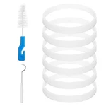 6 Pack Rubber Gaskets Seal 3.94 Inch For Nutri Ninja Blender Replacement 7 Fins. Fixed Price $15.49.