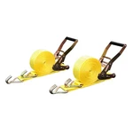 Ratchet Tie Down Straps, X 27 Ft, 5,000 Lb Breaking Strength, J-hook, 2-.... Fixed Price $42.27.