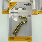National Hardware N192-286 Solid Brass V2041 Series #8 Ceiling Hook 2-9/16 In.. Fixed Price $19.99.