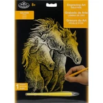 Royal & Langnickel(r) Gold Foil Engraving Art Kit 8"X10"-HORSES. Fixed Price $8.62.