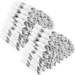 Goodluck 50 Pack Wrapped Silver Plastic Cutlery Set With Napkins. Fixed Price $48.69.