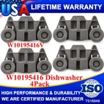 4PCS Dishwasher Wheels Lower Rack For Kitchenaid Whirlpool Maytag W10195416 New. Fixed Price $11.99.