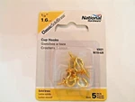National Hardware Cup Hooks 5/8" 1,6CM V2021 N119-628 Solid Brass 5PCS. Fixed Price $8.49.