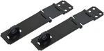 Qcaa Double Hinge Hasp And Fixed Staple, 4-1/2", Steel, Black, Pack, Made. Fixed Price $26.95.